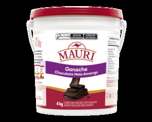 GANACHE CHOCOL MEIO AMARGO 4UNX4KG MAURI